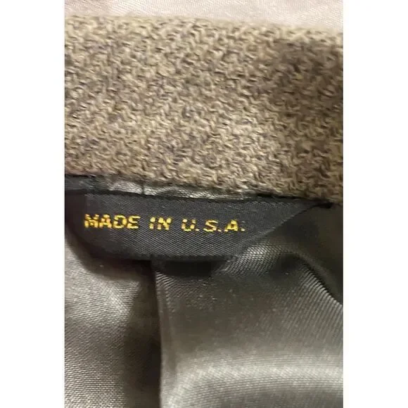 Men's Vtg Luxury Wool & Cashmere Gray‎ Sport Coat Classic 2 Button Sz 41 Regular - Picture 5 of 8